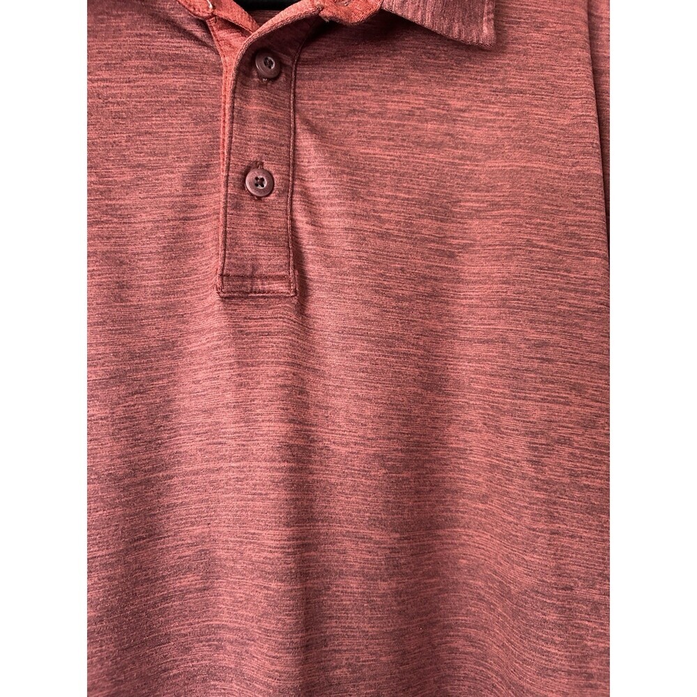 C H Bass men’s polo size extra large burgundy color - Picture 3 of 3